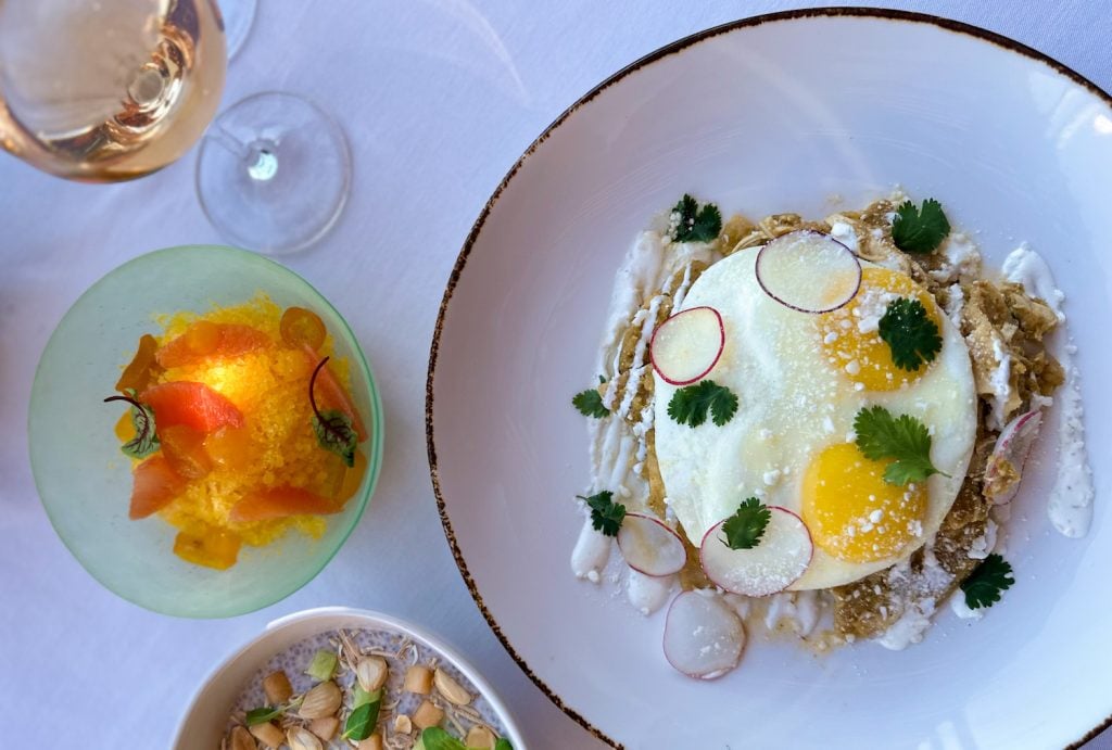 Food from San Diego restaurant Amaya at the Fairmont Grand Del Mar