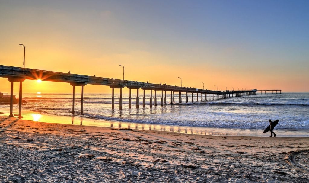 Ocean Beach pier located in San Diego