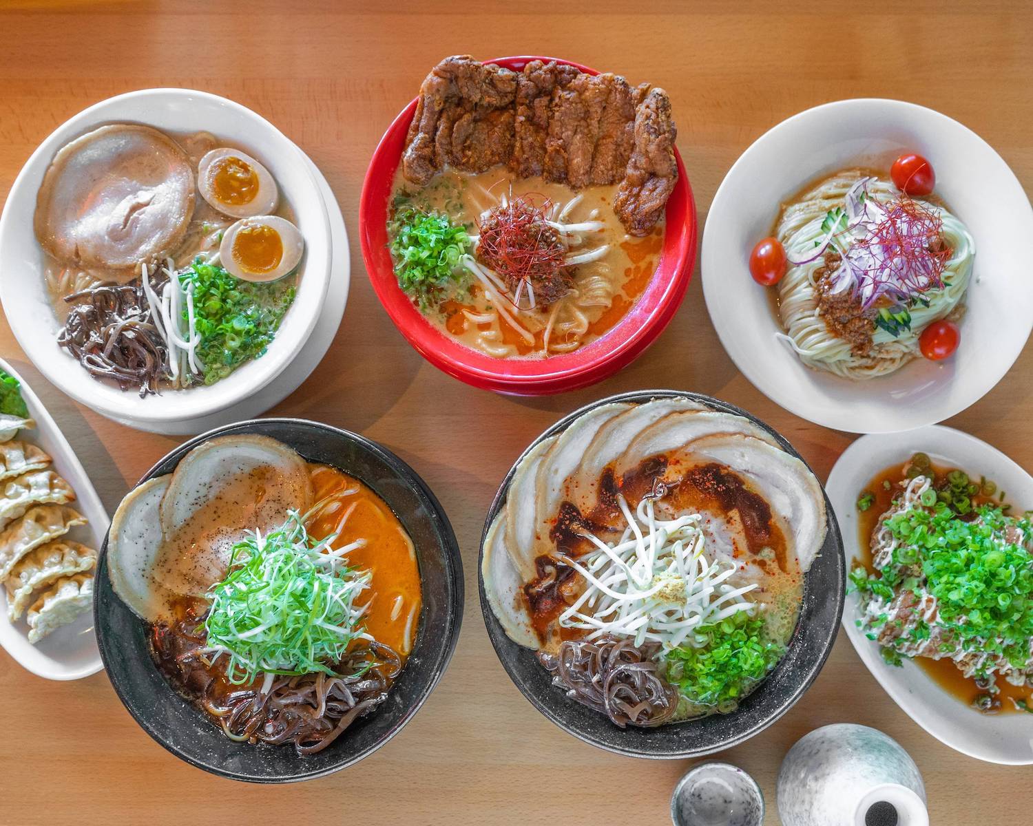 Best ramen in San Diego featuring dishes from Menya Ultra