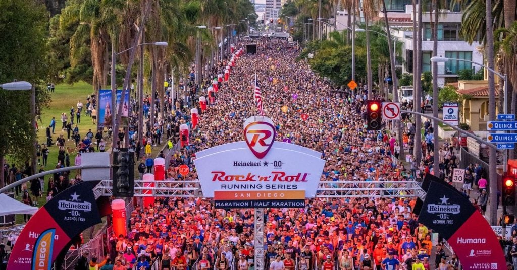 San Diego annual running event the Rock 'N' Roll Marathon