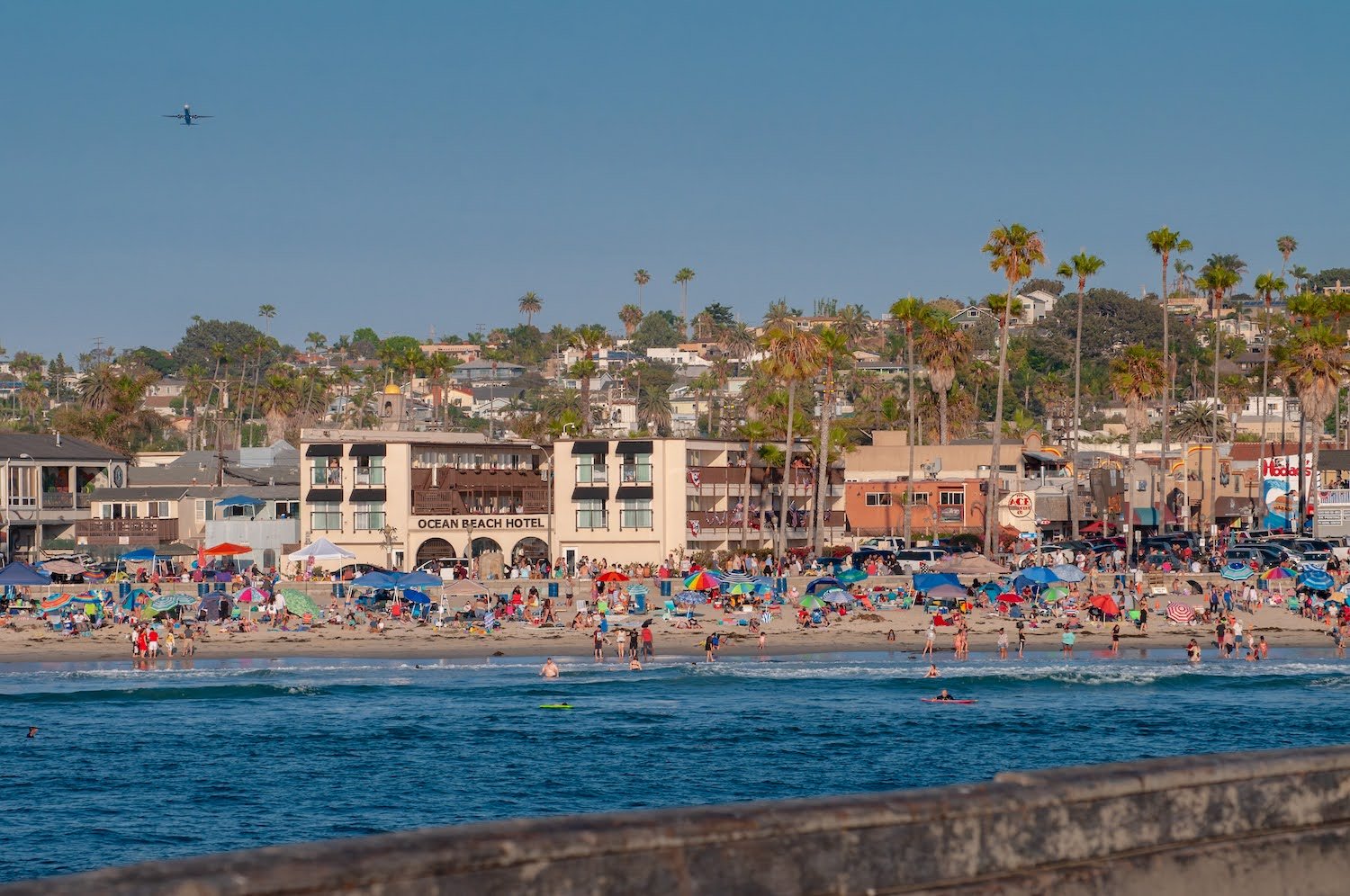 Ocean Beach, San Diego view from pier