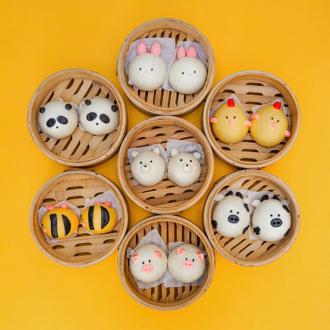 San Diego family friendly restaurant Harumama featuring animal-shaped dumplings for kids 