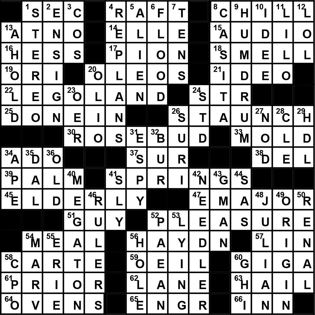 Crossword Answers / January 2021