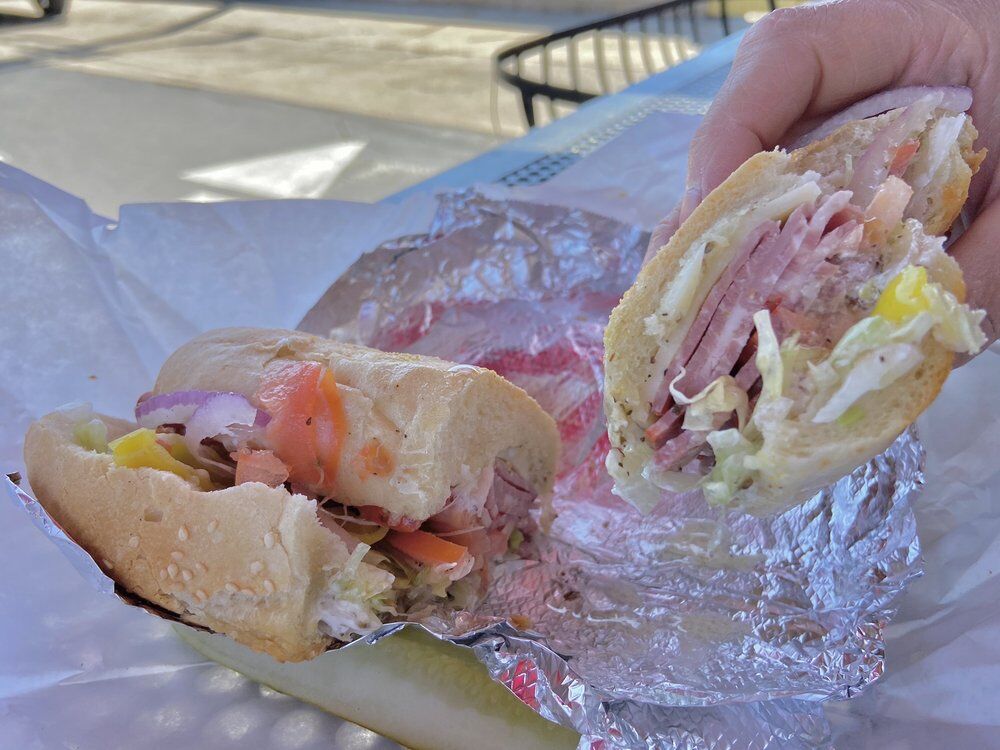 Godfather sandwich at Chris' Deli & Liquor, OB