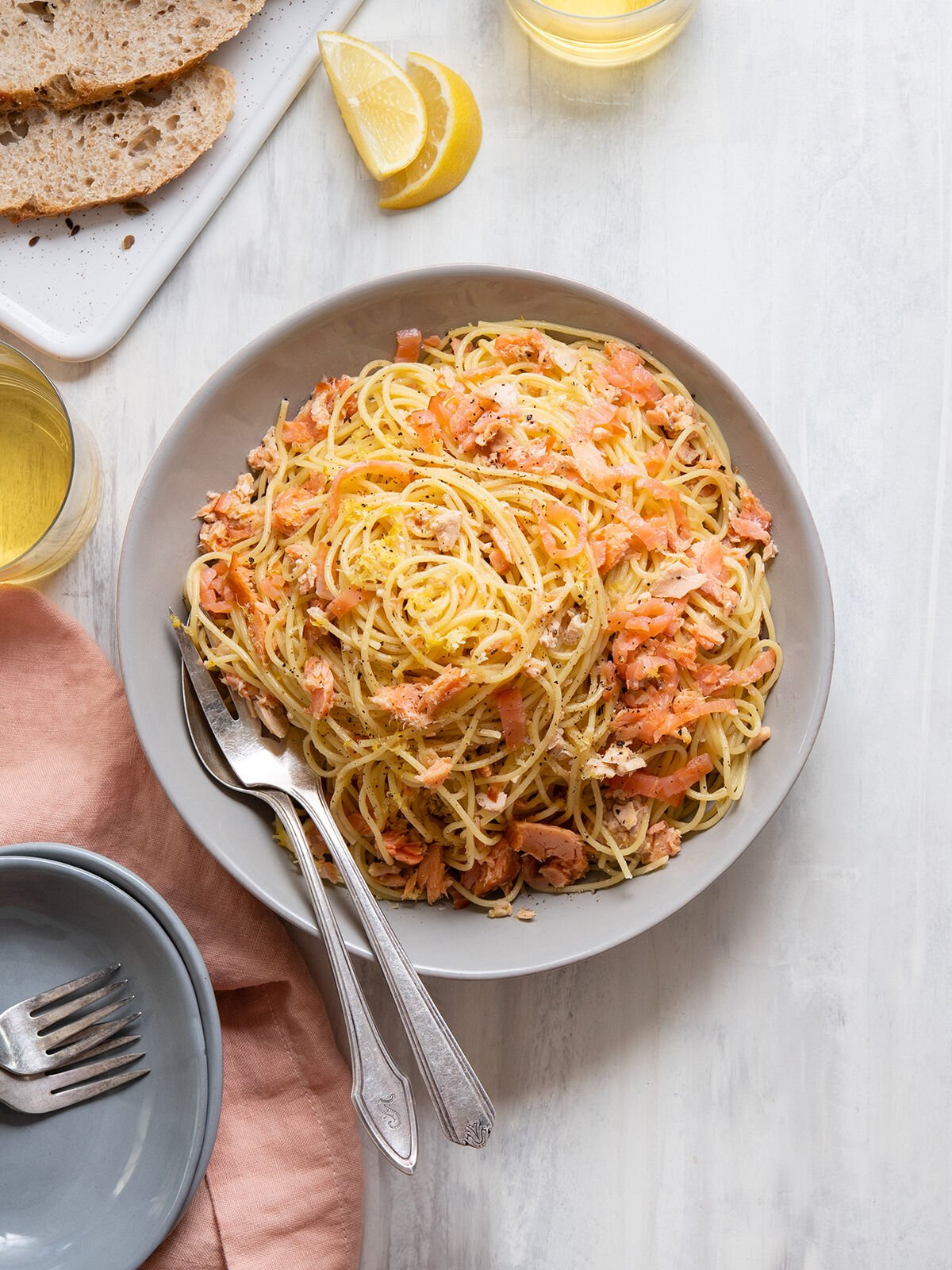 Quarantine Recipes / Quick Salmon Pasta