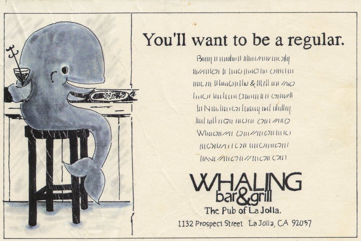 Whaling Bar, ad