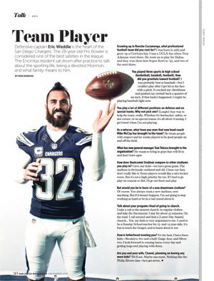 10 Minutes with Eric Weddle