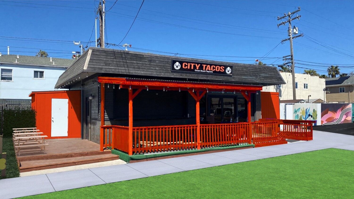 City Tacos, exterior