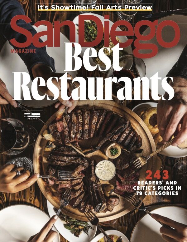San Diego Magazine Best Restaurants Cover 2021