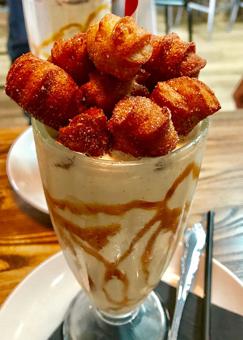 You Need to Try This Horchata Shake with Churro Bites