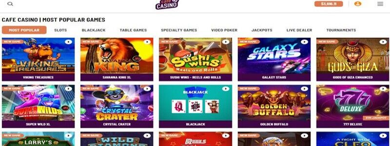 Best Casinos - Cafe Casino