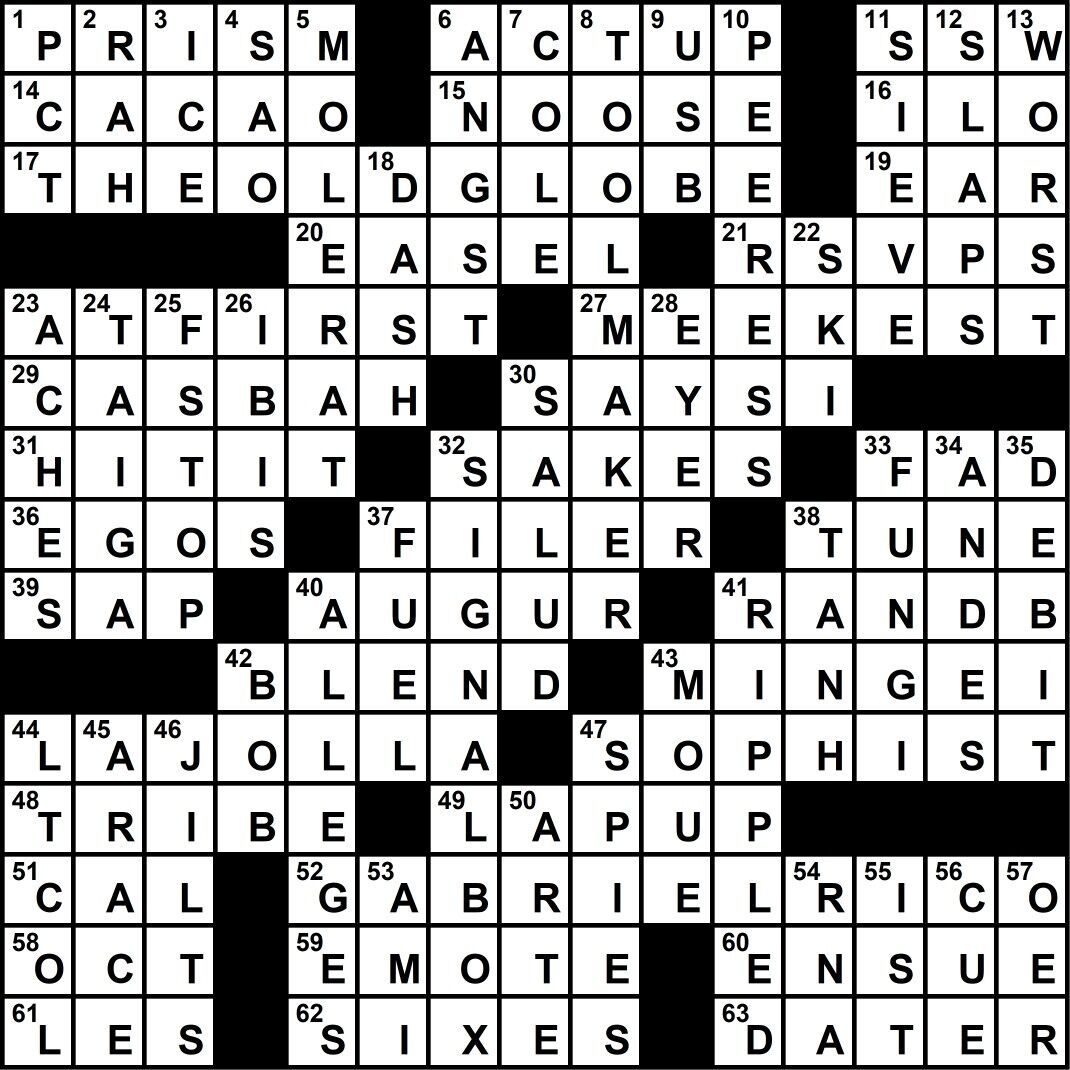 September Crossword