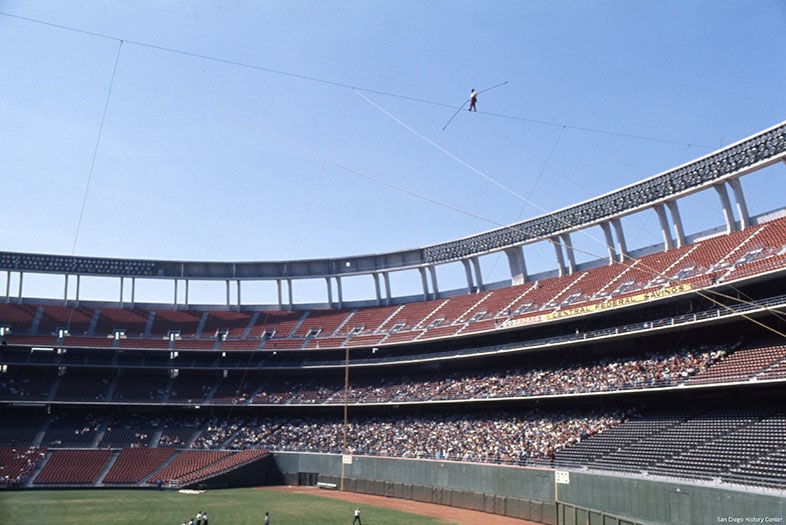 Vintage San Diego: Man on a Wire