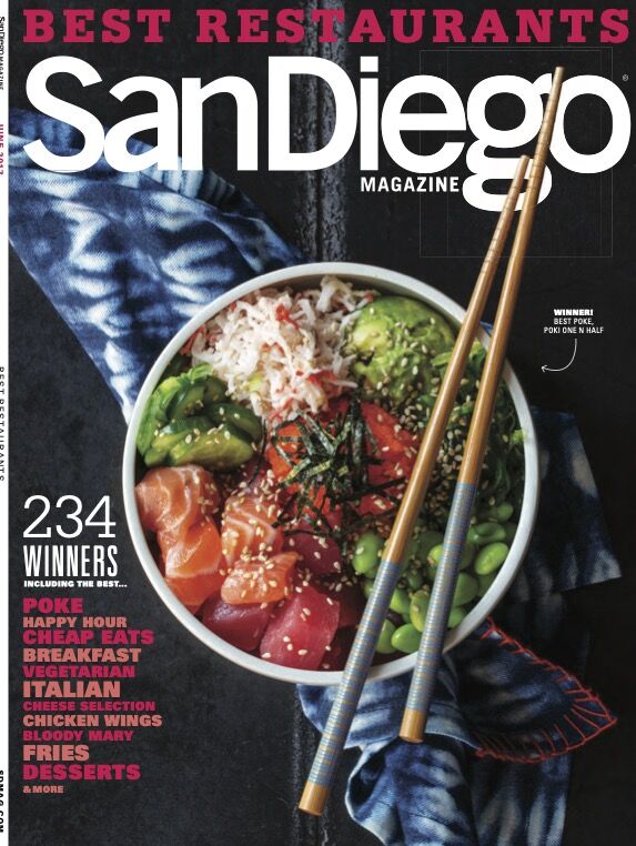 San Diego Magazine Best Restaurants Cover 2017