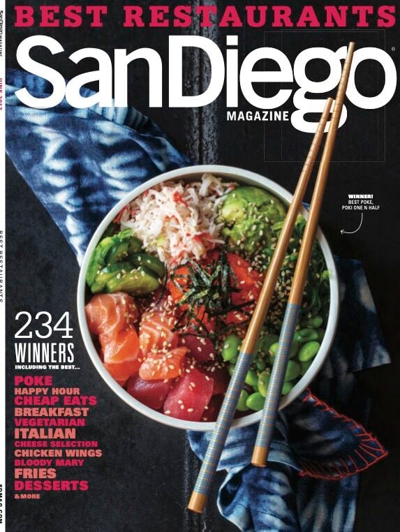 San Diego Magazine Best Restaurants Cover 2017