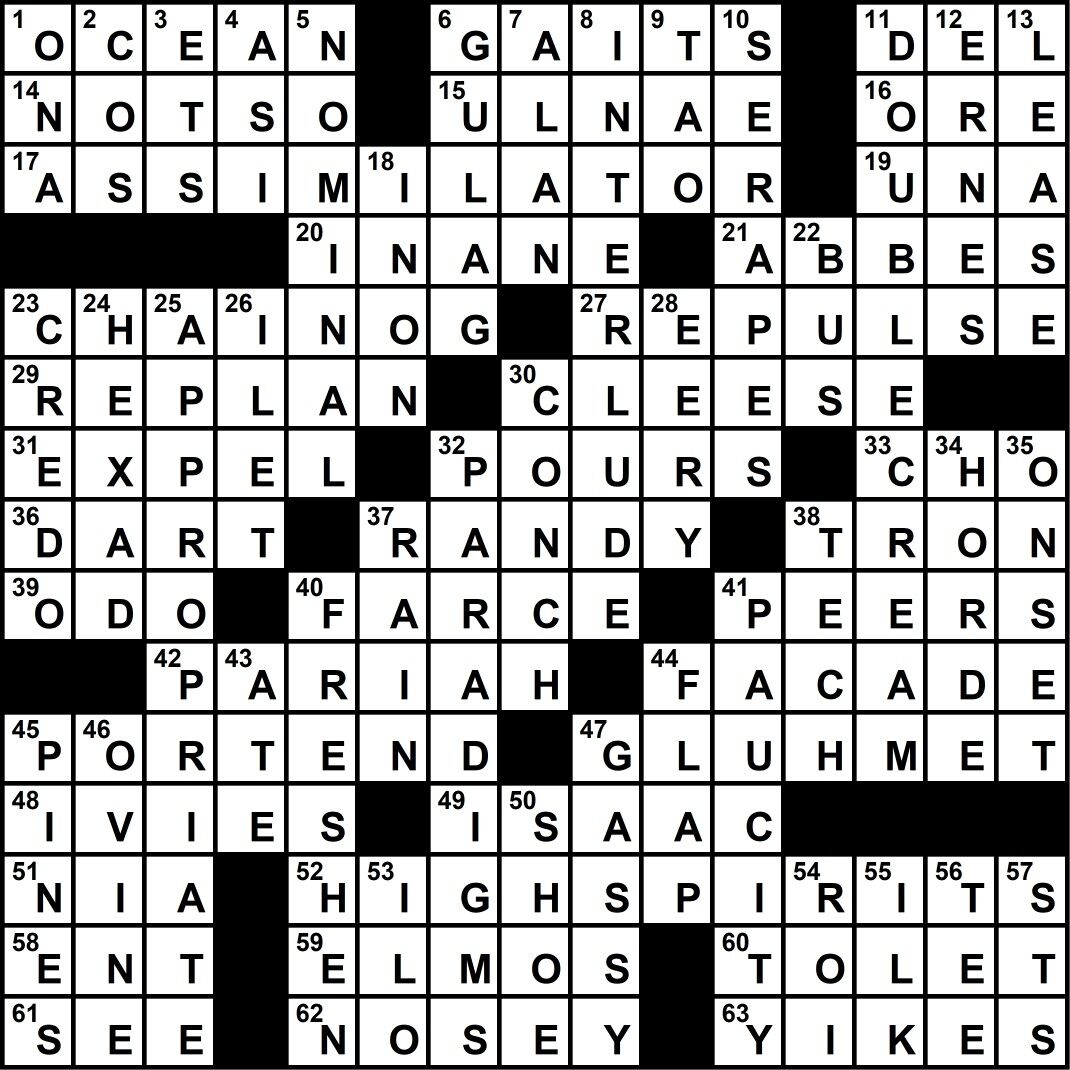 Crossword Answers / February 2020