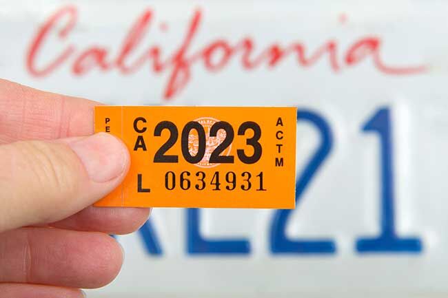 How To Replace A Lost Car Registration Sticker In California San 