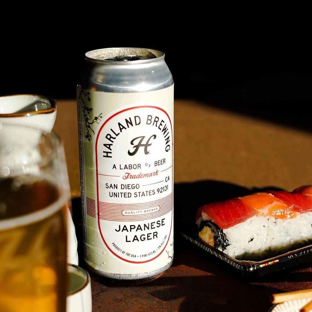 Harland Japanese Lager Asian Food Beer Pairing San Diego