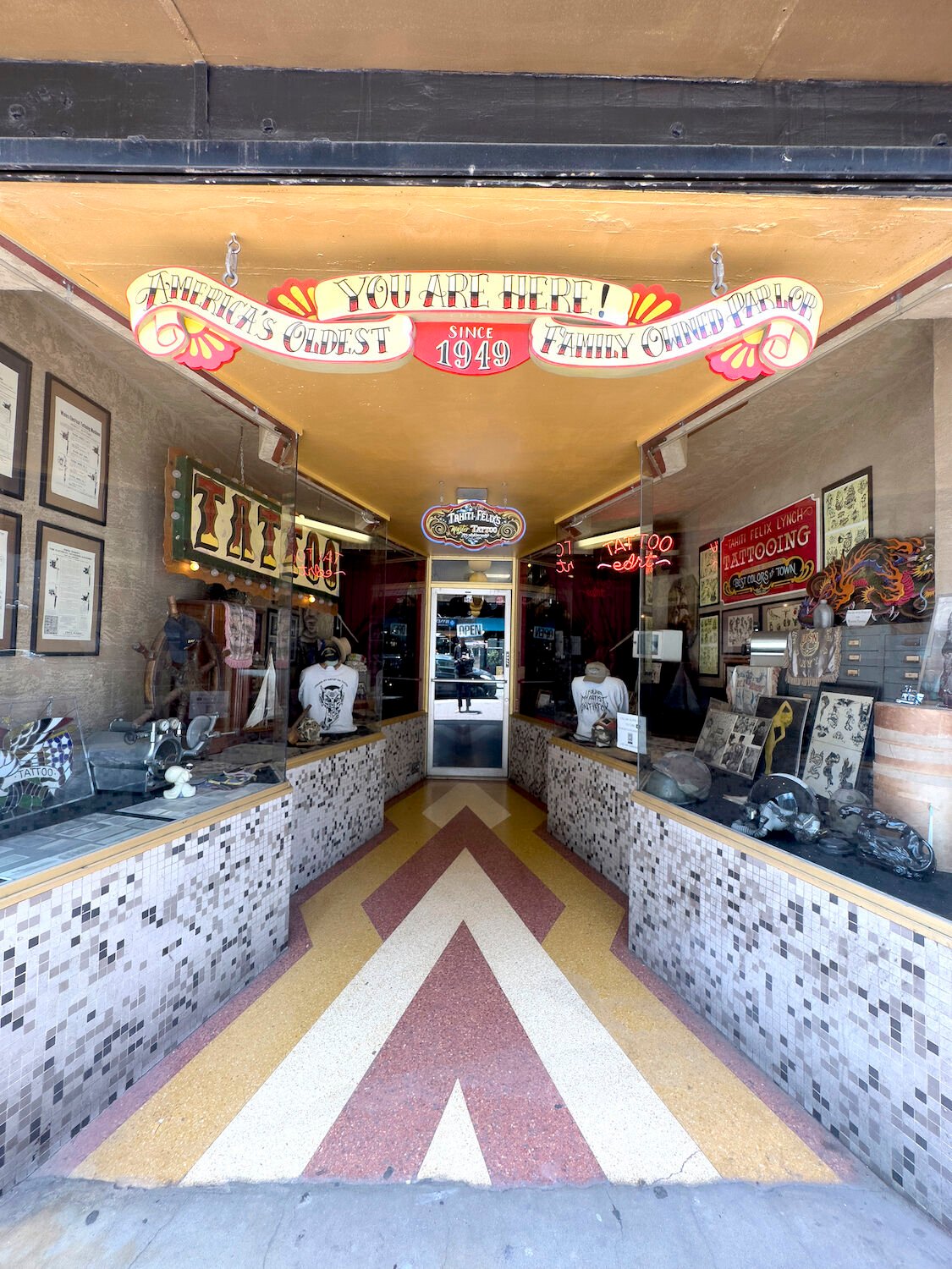 Tahiti Felix's Master Tattoo Downtown San Diego History Oldest Tattoo Parlor