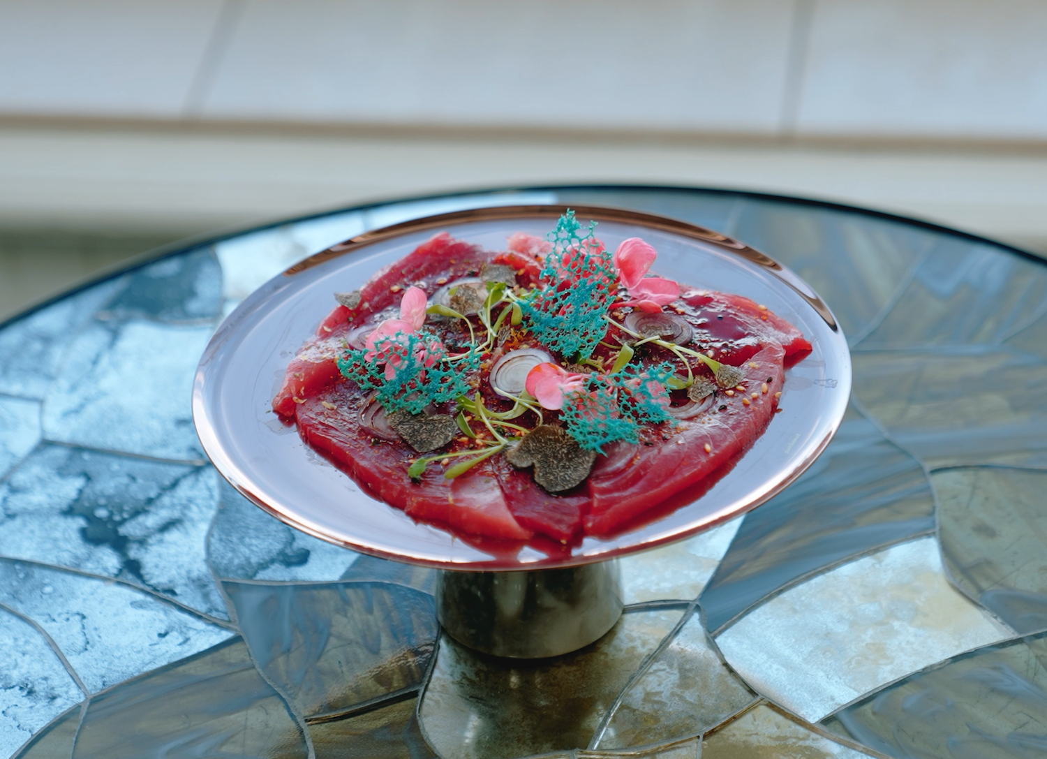 The Marine Room Dry Aged Bluefin Tuna Carpaccio Del Mar Wine Food Festival Preview San Diego