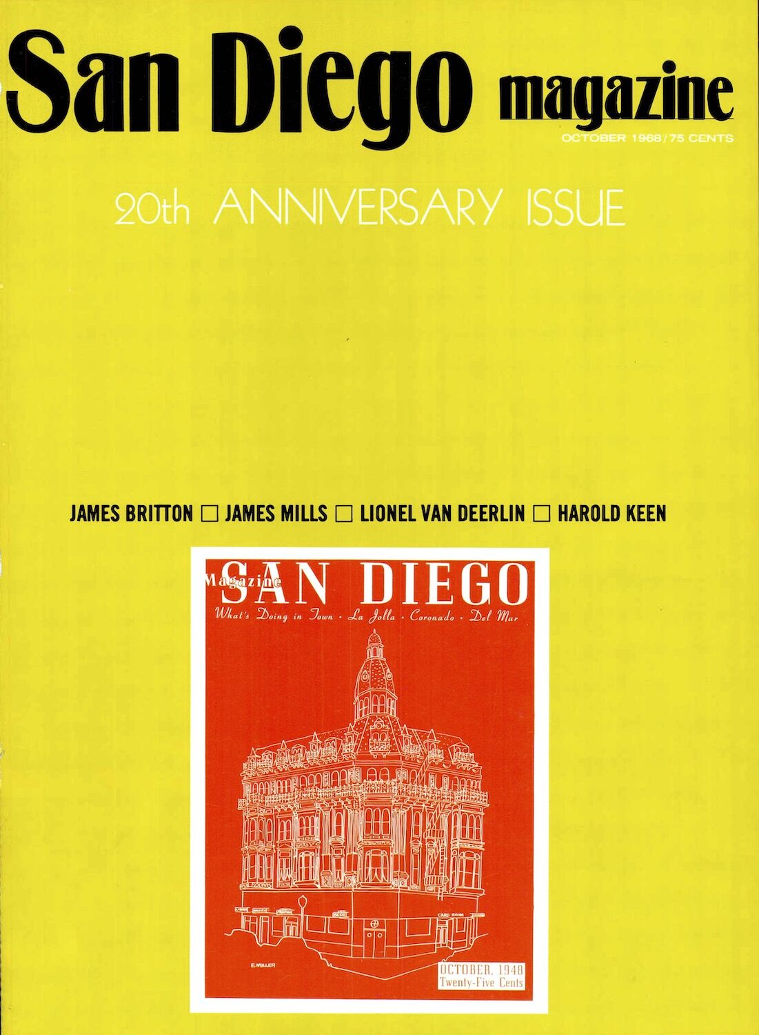 October 1968 San Diego Magazine Cover