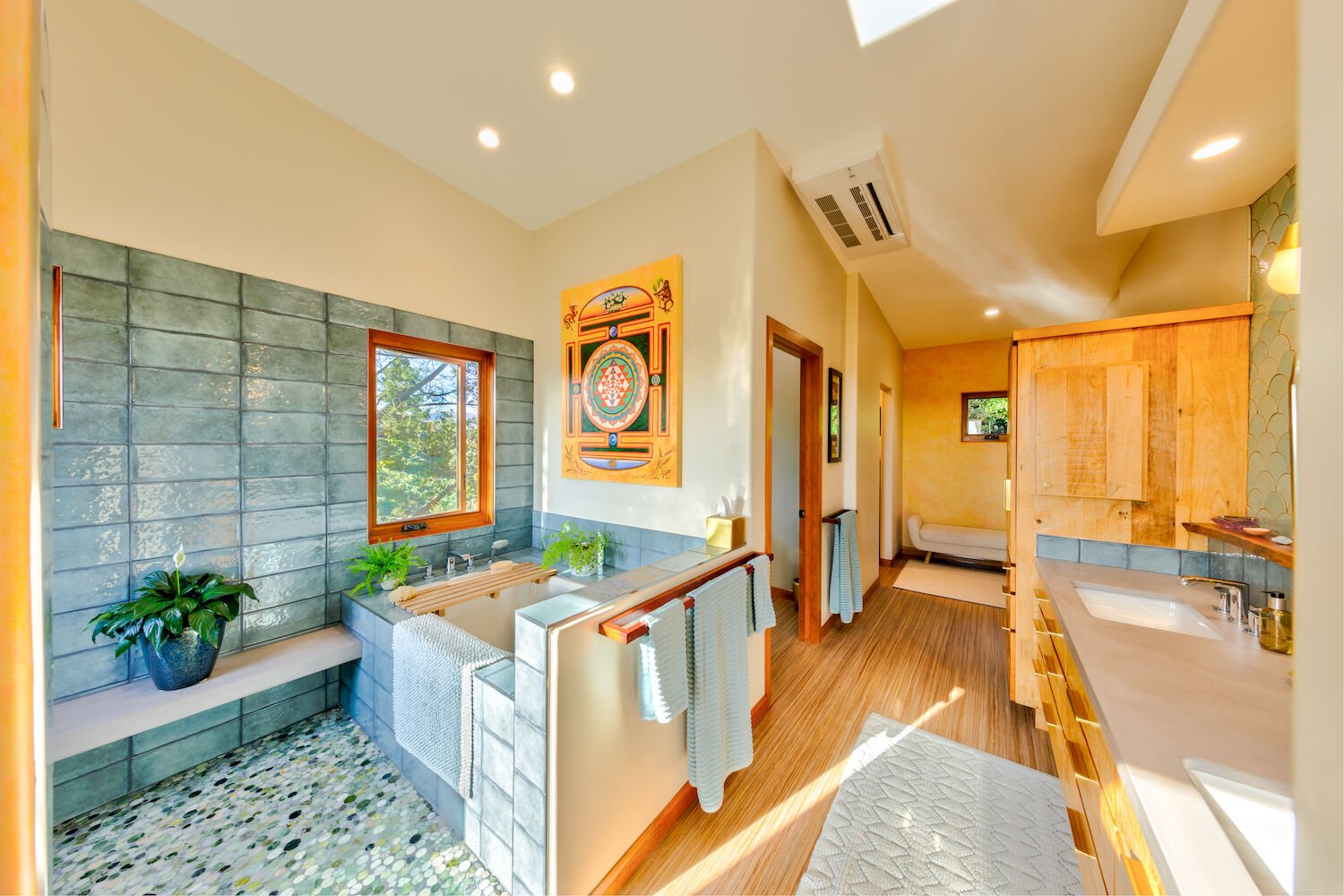 Elfin Forest Residence Bathroom San Diego Green Building Hubbell and Hubbell Design