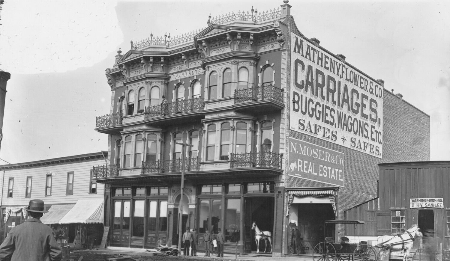 The Horton Grand Hotel and Brooklyn-Kahle Saddlery San Diego History Oldest Hotel