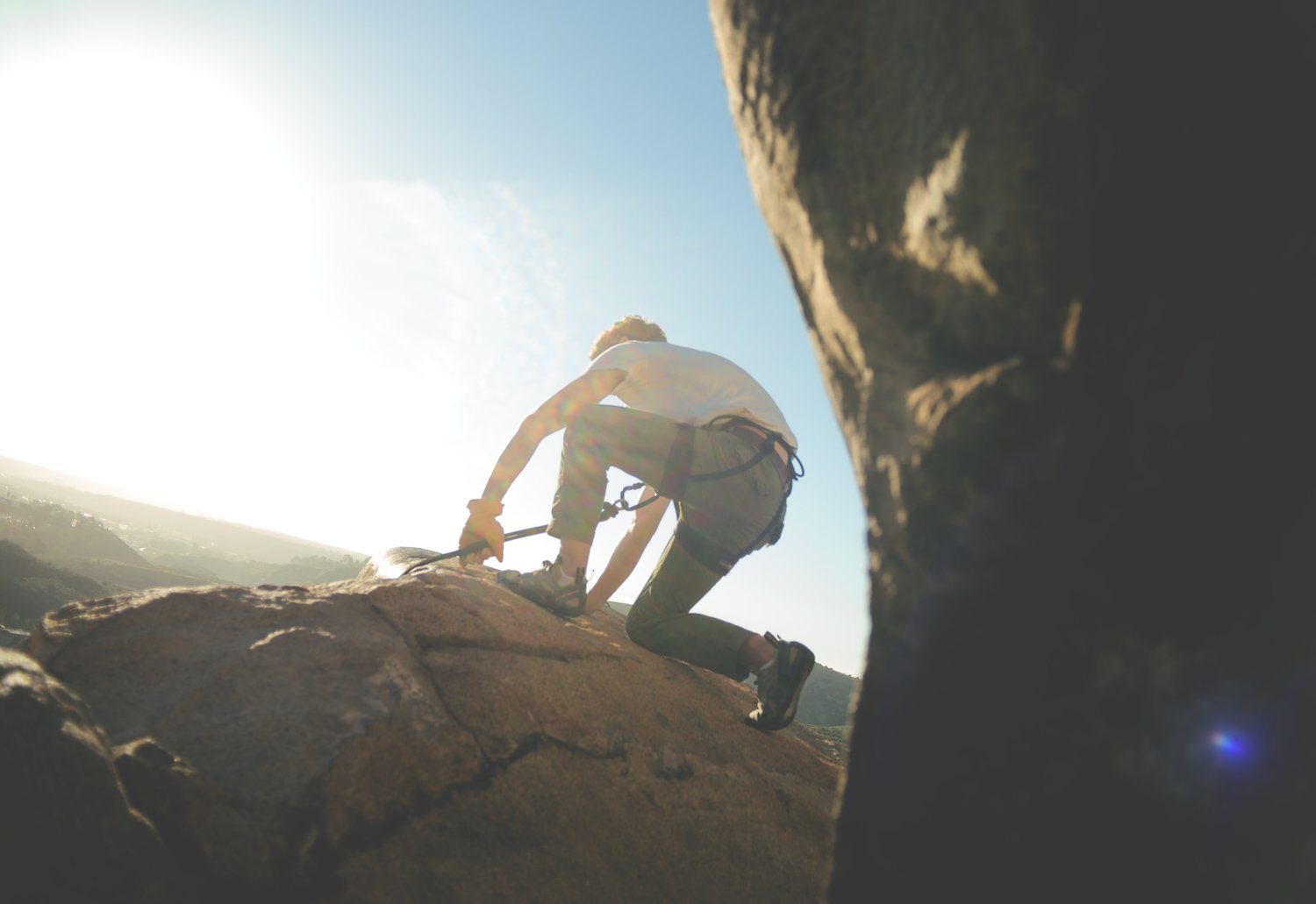 Best San Diego climbing spots featuring a top-rope route at Mission Gorge