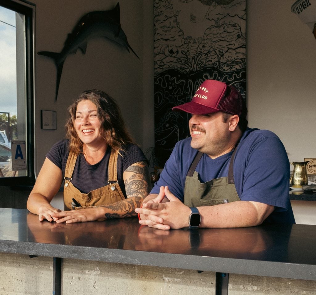 Pablo Becker and head chef Ambrely Ouimette of Hasekura a new Japanese-mexican restaurant coming to the Barrio Logan, San Diego