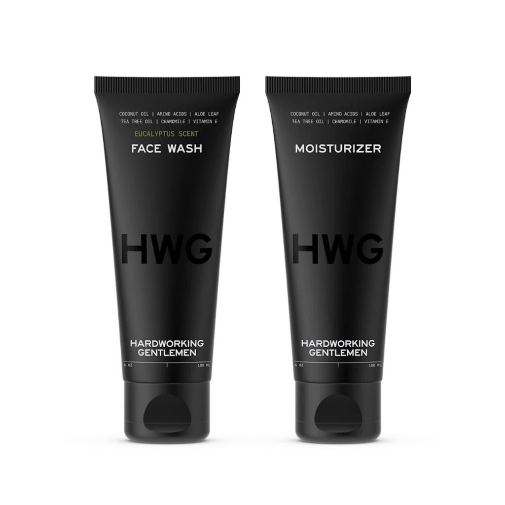 San Diego magazine holiday gift guide item Hardworking Gentlemen face wash & moisturizer from Shop Moniker