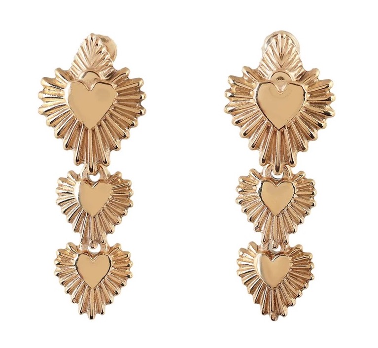 San Diego magazine holiday gift guide item “Be Fierce” removable mini hearts earrings from Ibiza Passion