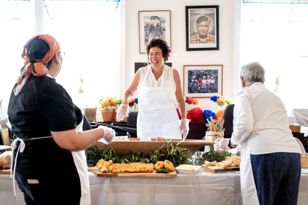 Members of Pan y Paz bakery collective located in Barrio Logan, San Diego