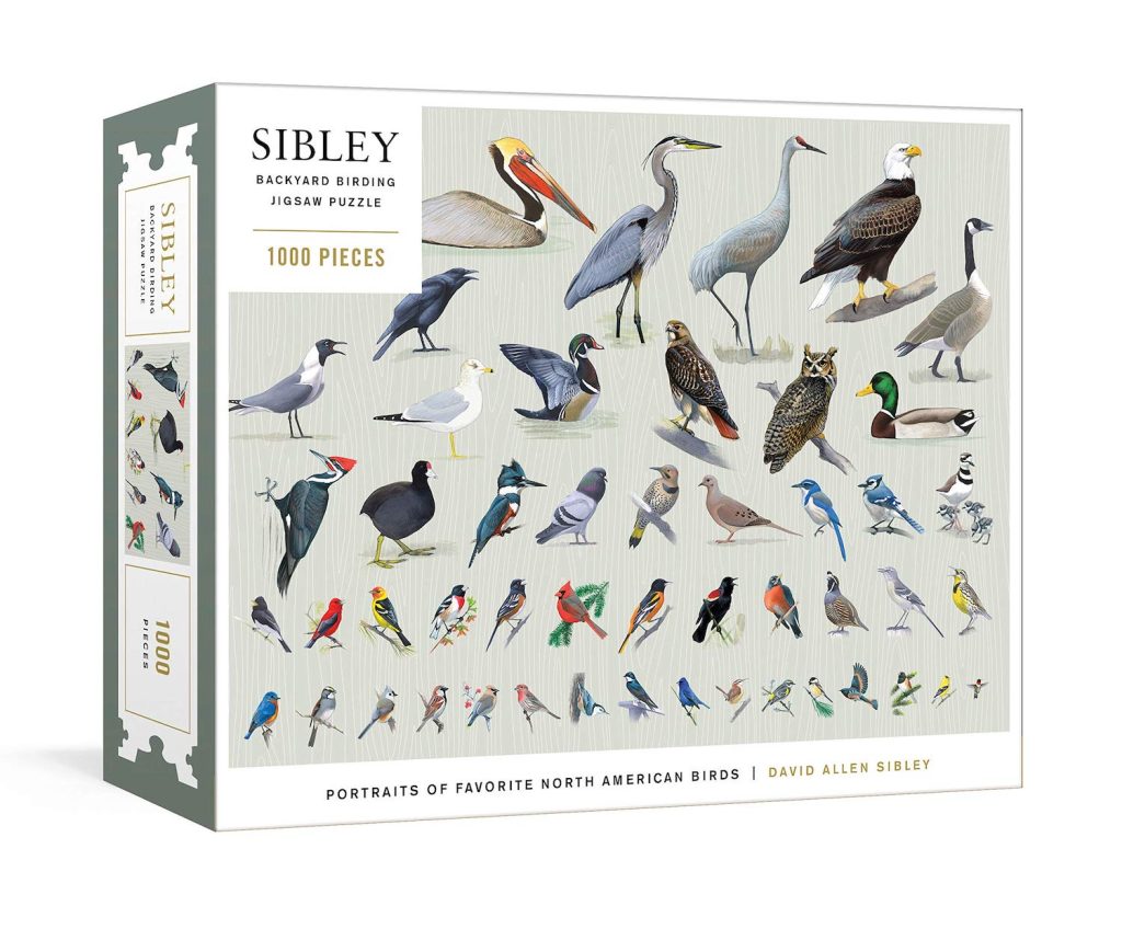 San Diego magazine holiday gift guide item Sibley Backyard Birding jigsaw puzzle from Small Batch
