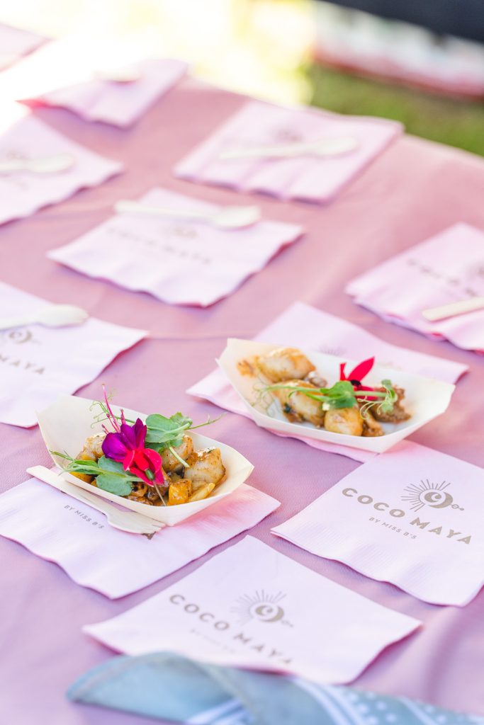 San Diego November Event: 19th San Diego Bay Wine & Food Festival featuring a seafood dish sample