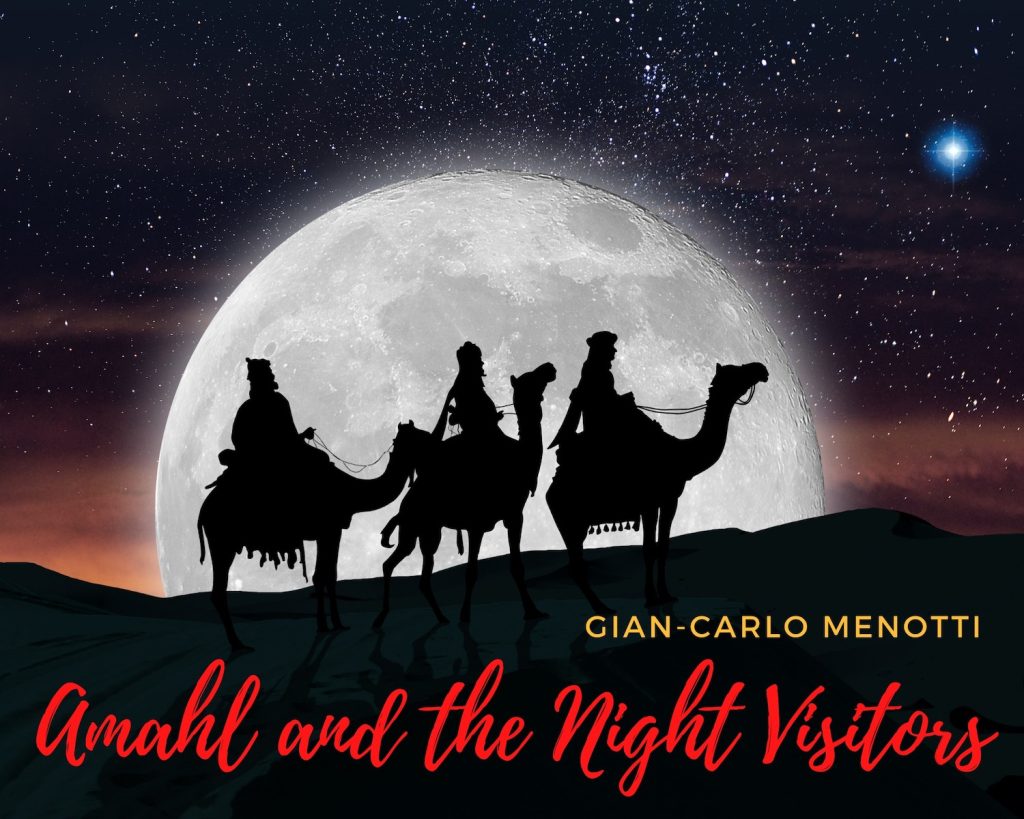 Poster for Amahl and the Night Visitors play at the Genesis Opera Theatre