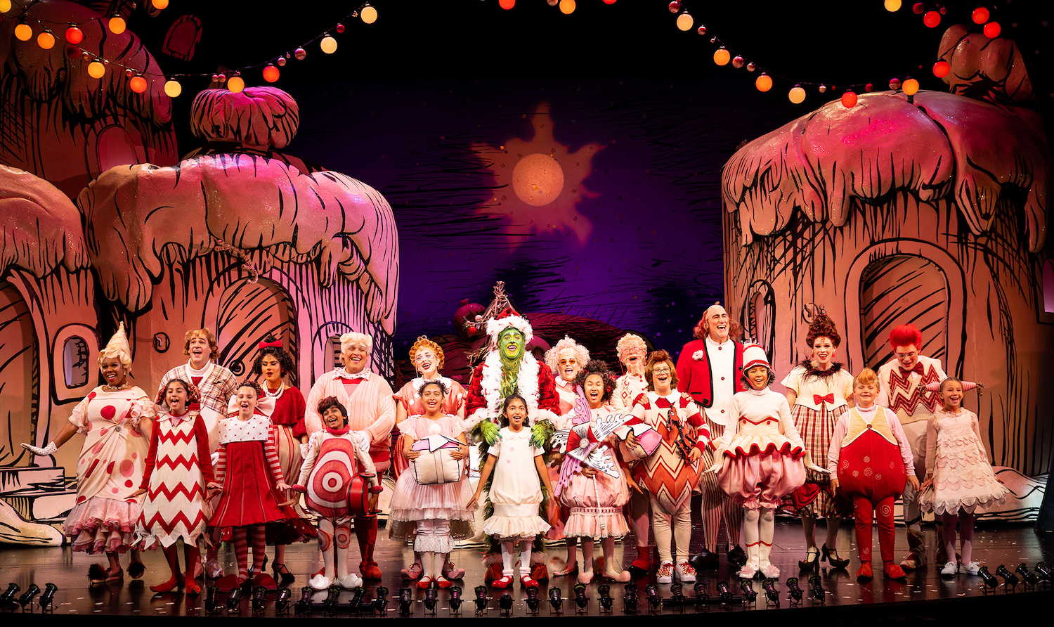 How the Grinch Stole Christmas theatre play at the Old Globe theatre in San Diego