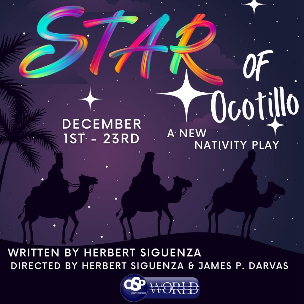 Poster for Star of Ocotillo at OnStage Playhouse, San Diego