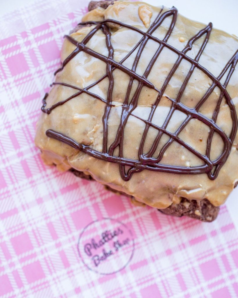 Chocolate covered gluten-free pastry from Phatties Bake Shop in Point Loma, Sa 