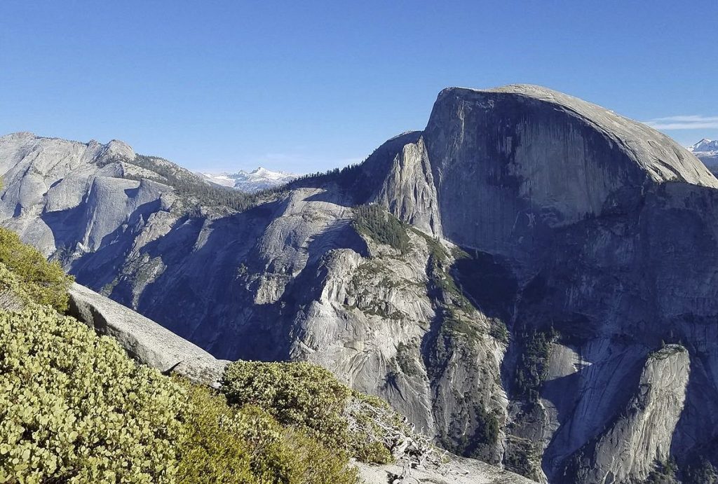 North Dome trail in Yosemite National Park, California