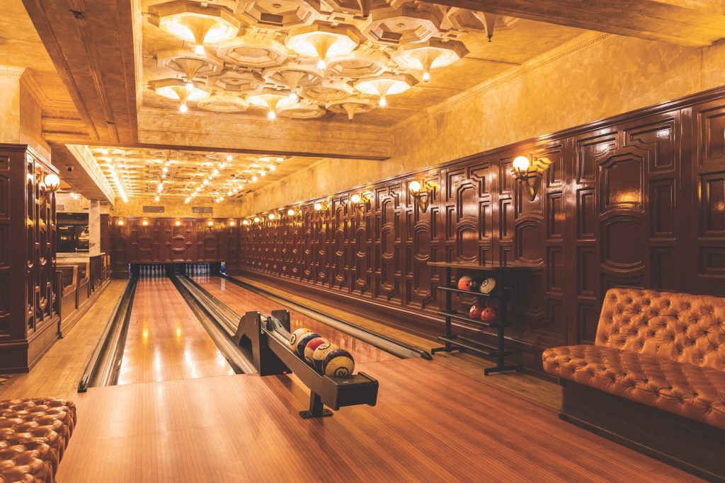 Consortium Holding's newly renovated Lafayette Hotel in North Park, San Diego featuring The Gutter, the hotel's bowling alley inspired by Henry Frick's