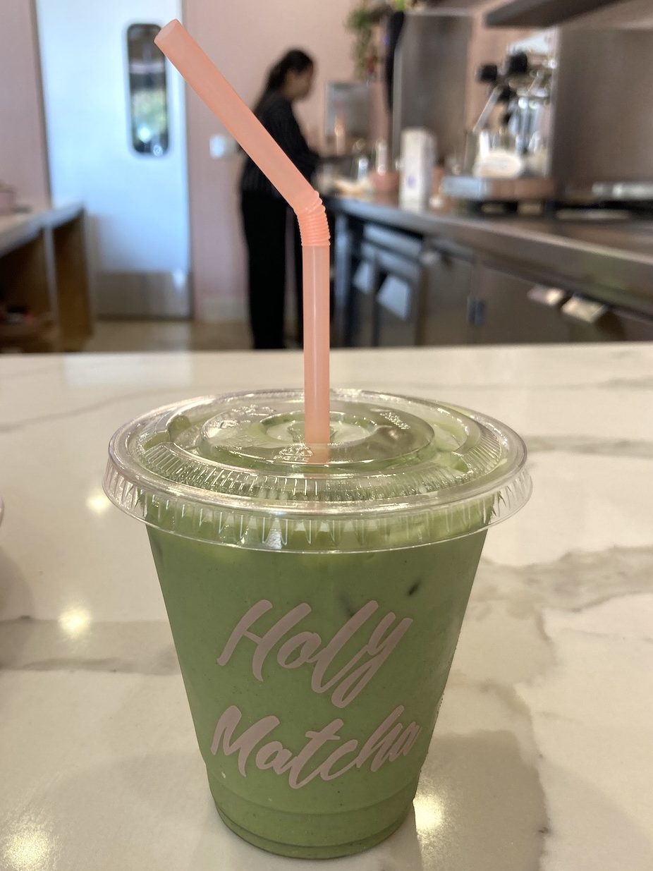 Best food and drink to try in San Diego including the Glow Latte from Holy Matcha in Little Italy and North Park