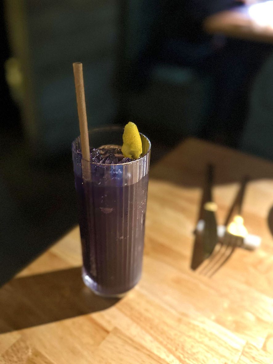 Best food and drink to try in San Diego including the I Got Ube alcohol-free mocktail from Books & Records in Banker's Hill