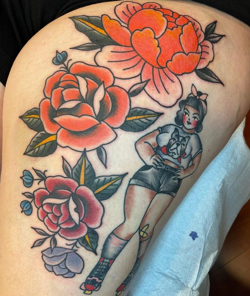 Best tattoo artists in San Diego featuring Meg Knobel of Outdoor Traditions Tattoo in Jamul