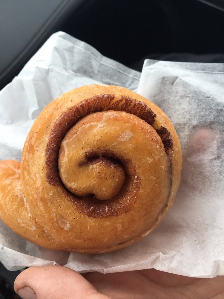 Cinnamon Roll from local donut and pastery shop Stardust Donut Shop in South Bay, San Diego