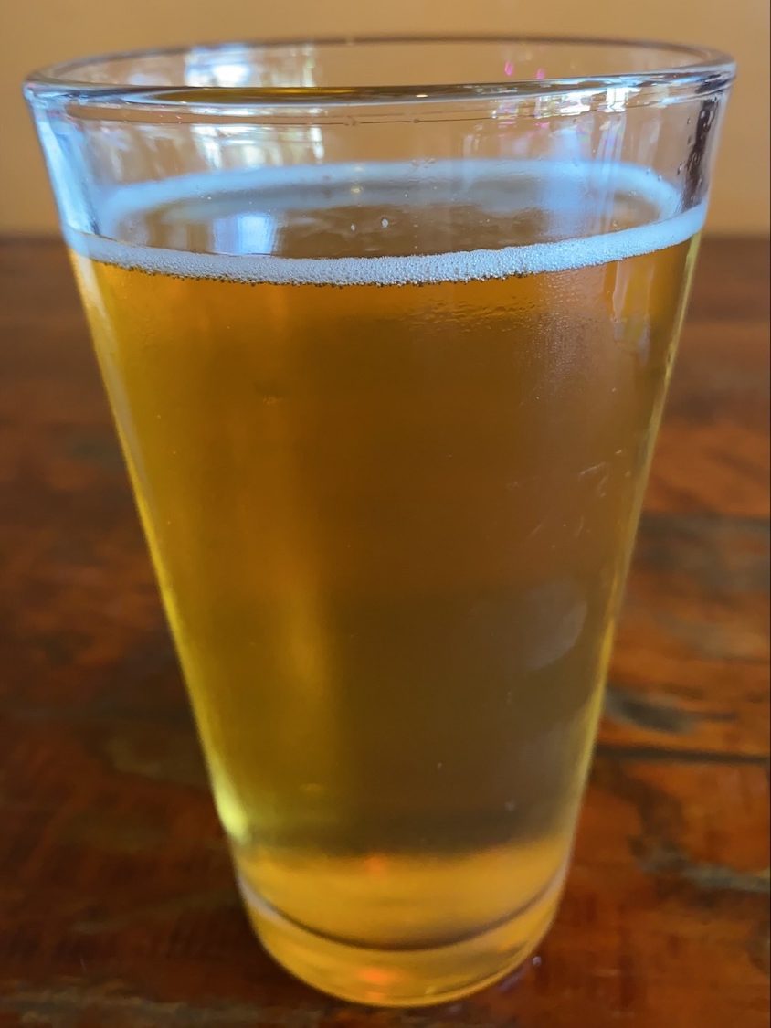 Honey Lavender Golden Lager beer from local taproom Chula Vista Brewery