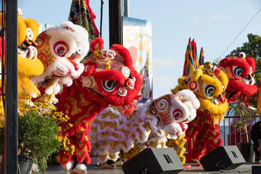2024 San Diego Lunar New Year Festival and Tet festival with dancing lion performances