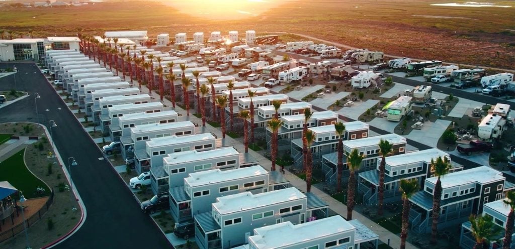 The Sun Outdoors San Diego Bay RV resort which is part of the billion dollar Chula Vista Bayfront development project