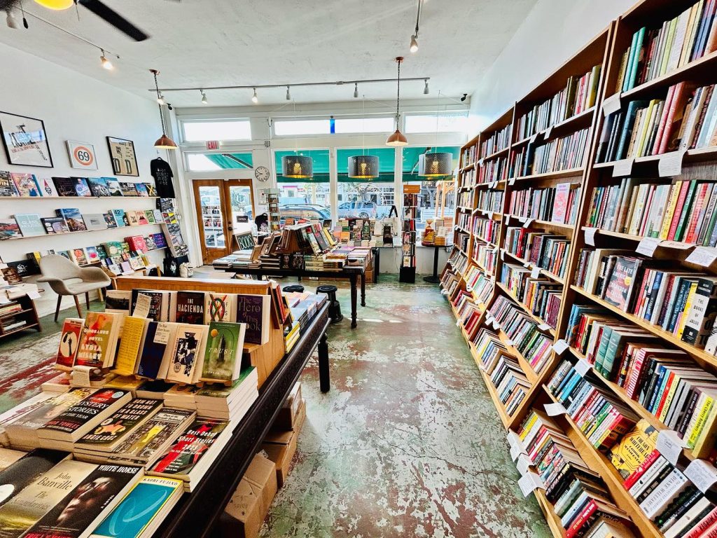 Interior of San Diego bookstore The Book Catapult in South Park