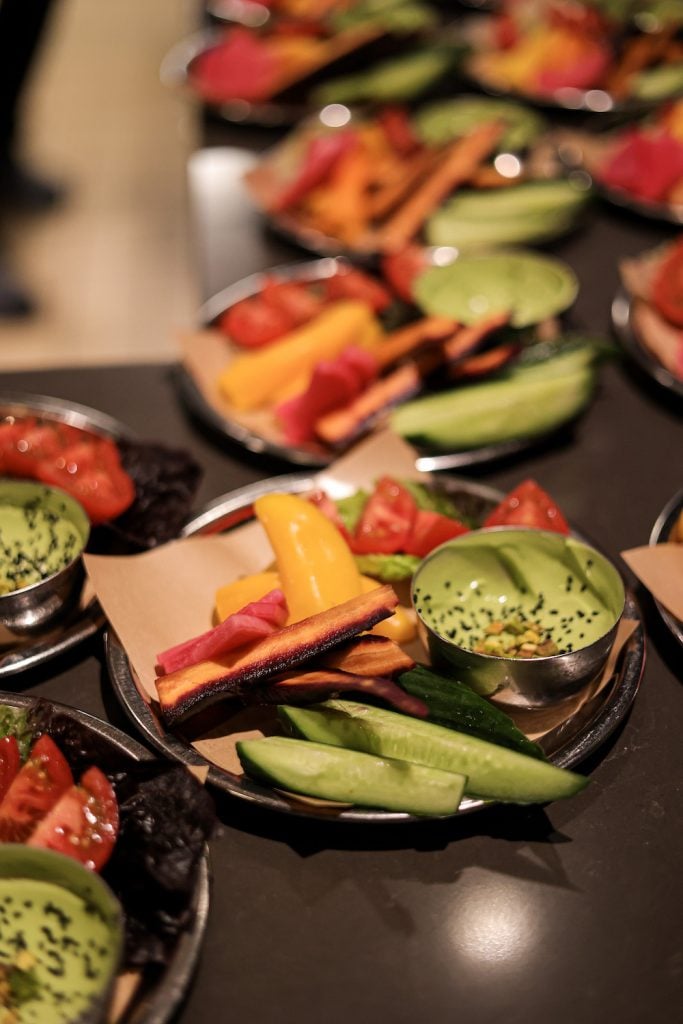 Avocado labneh and crudite at the 2024 Parings for a Purpose presented by nonprofit Feeding San Diego
