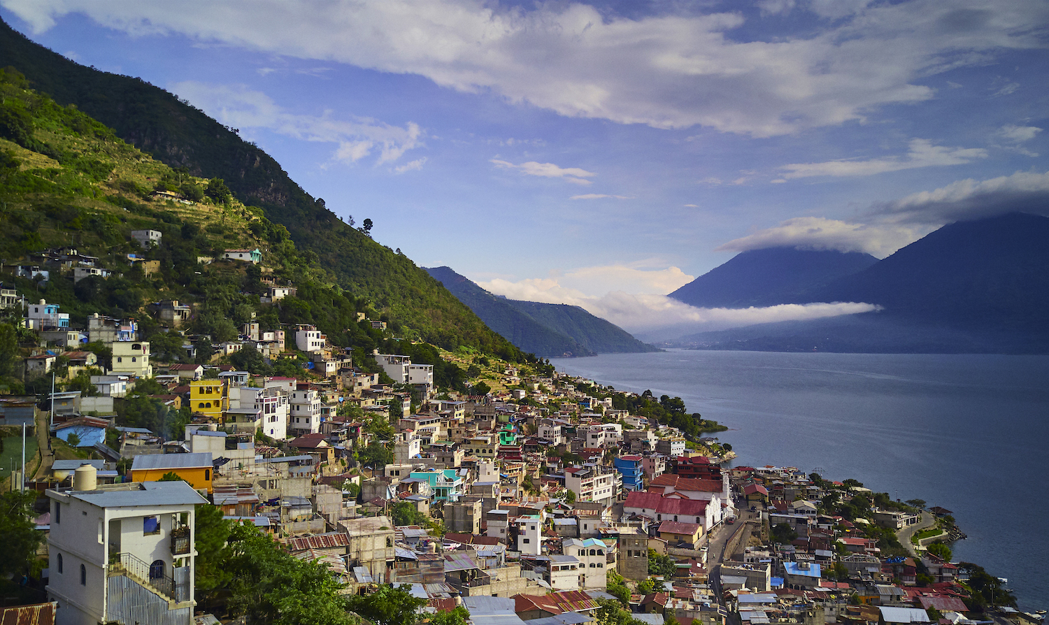San Diego Photographer Matt Furman's image of Panajachel, Guatemala hillside by the water